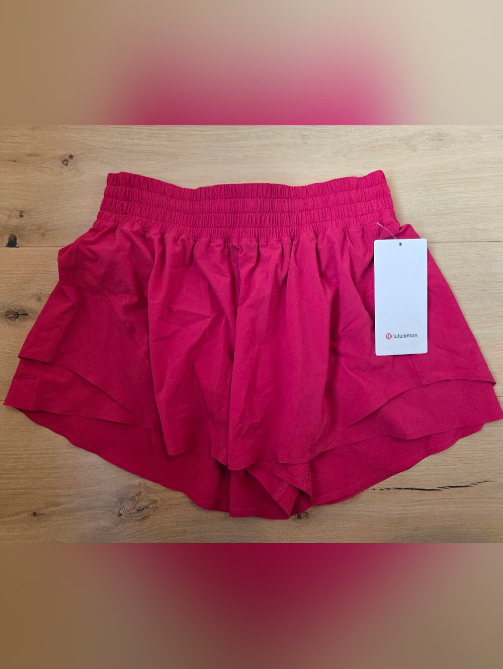 Lululemon Shake It Out High-Rise Running Short 2.5" Size M Mulberry Spark